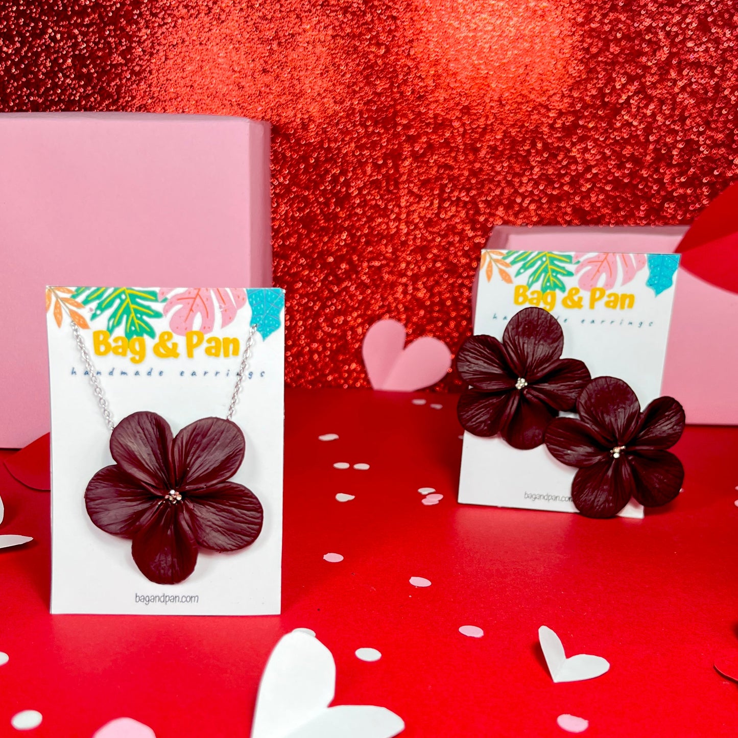 Petunia - Bold Statement Polymer Clay Flower Earrings