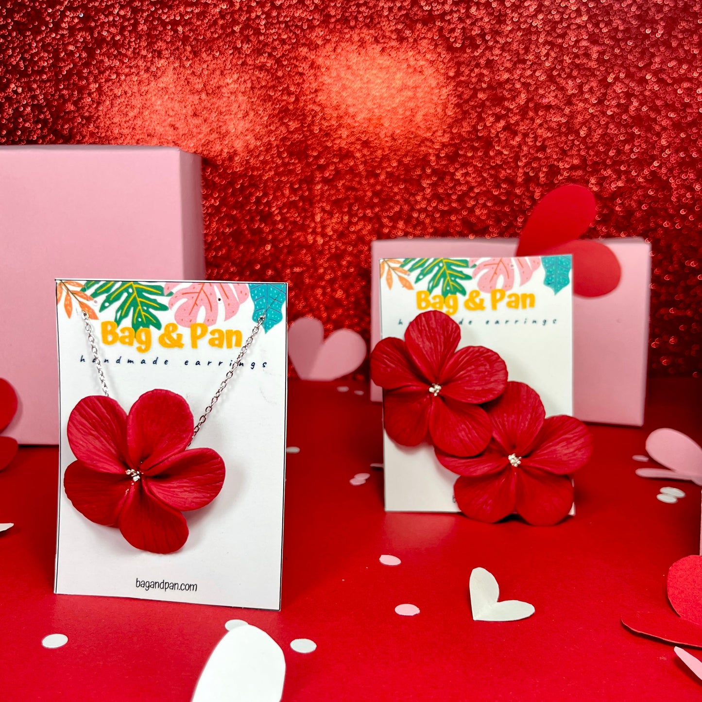 Petunia - Bold Statement Polymer Clay Flower Earrings